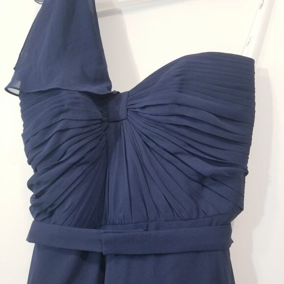 Jenny Packham Bridesmaid One Shoulder Long Gown Dress - Picture 2 of 12